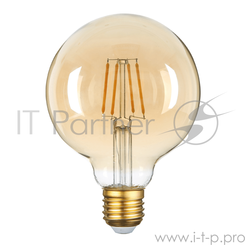 Лампа светодиодная Hiper THOMSON LED FILAMENT G95 6W 535Lm E27 95135 1800K GOLD