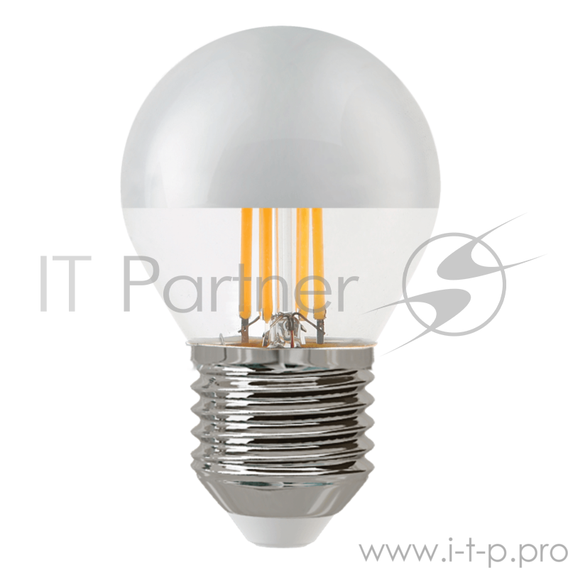 Лампа светодиодная Hiper THOMSON LED FILAMENT P45 4W 400Lm Е27 4500K silver