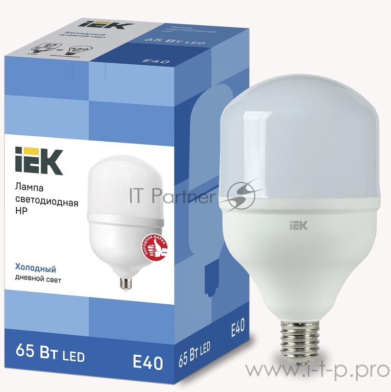 Лампа светодиодная IEK LLE-HP-65-230-65-E40 HP 65Вт 230В 6500К E40