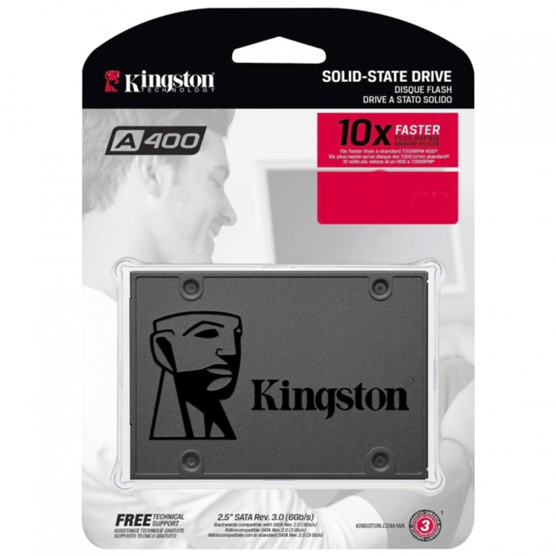 Твердотельный накопитель SSD 2.5 120 Gb Kingston SATA 3 UV500 (R520/W320MB/s) SUV500/120G