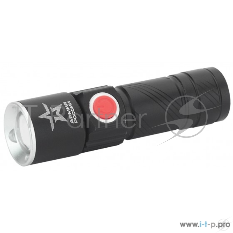 Фонарь ЭРА Б0030191 аккумуляторный MA-601 Циркон {3Вт светодиод, алюминий, регулируемый фокус, 3 режима, зарядка от USB}