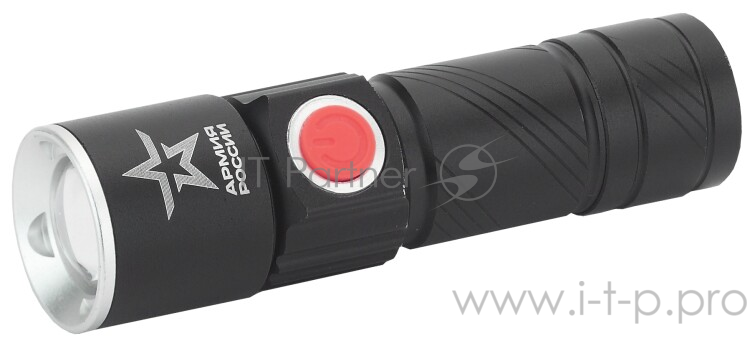 Фонарь ЭРА Б0030191 аккумуляторный MA-601 Циркон {3Вт светодиод, алюминий, регулируемый фокус, 3 режима, зарядка от USB}