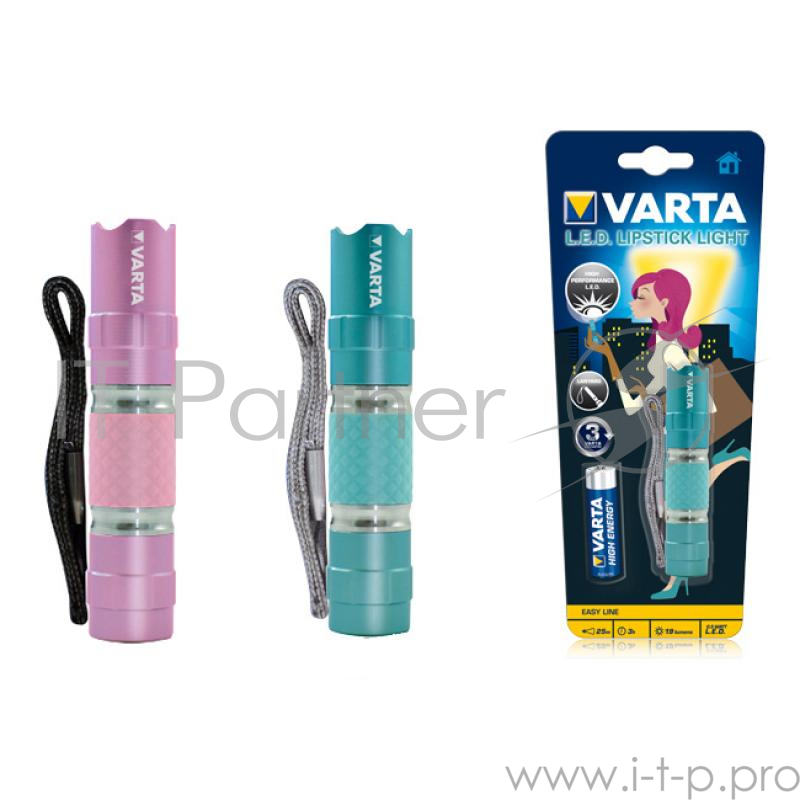 Фонарь VARTA LIPSTICK LIGHT 1AA LED