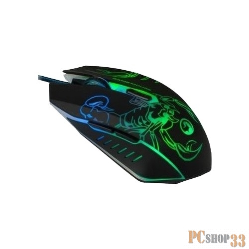 Клавиатуры, мыши MARVO M316 Black USB {Мышь игровая проводная оптическая, 2400dpi, 6 кнопок, 7 цветов подсветки, Кабель 1,5 м}