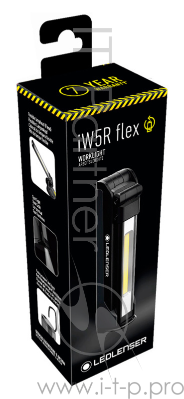 Фонарь универсальный Led Lenser IW5R Flex черный лам.:светодиод. 18650 (502006)