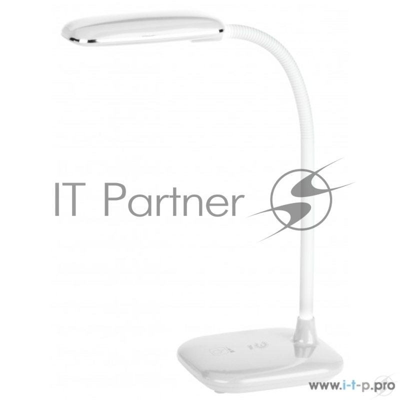 Настольный светодиодный светильник ЭРА Б0018828 NLED-451-5W-W белый {3 ступенчатый диммер яркости, цвет. температура 3000К}