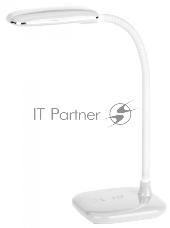 Настольный светодиодный светильник ЭРА Б0018828 NLED-451-5W-W белый {3 ступенчатый диммер яркости, цвет. температура 3000К}