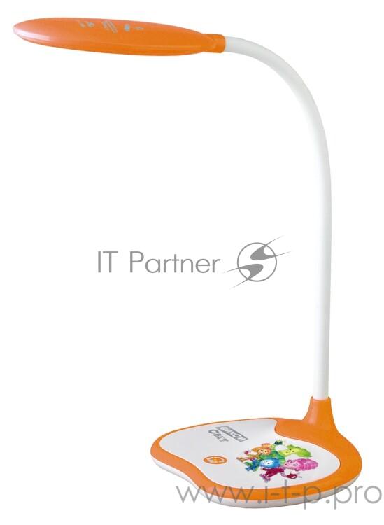 Настольный светодиодный светильник ЭРА Б0028463 NLED-433-6W-OR оранжевый, дизайн Фиксики {плавный диммер яркости, цвет. температура 3000/4500/6500К}