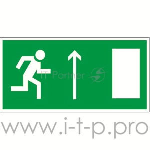 Пиктограмма (Пластина) Напраправление к эвакуационному выходу прямо (прав) BL-3015A.E11 для ADAMANT, CUBE, POLET | a12762 | Белый свет