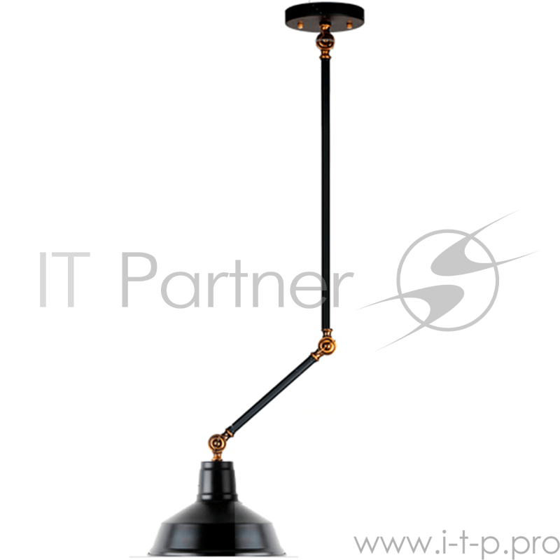 Светильник Hiper 1хЕ27х60Вт Чёрный/Латунь H038-1