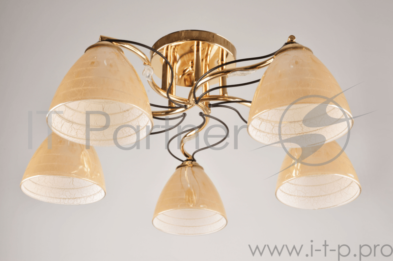 Светильник Hiper 5хЕ27х60Вт Золотой Хром H011-5