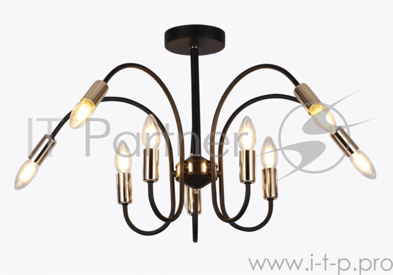 Светильник Hiper E14х1х40Вт Чёрный с золотом H003-0