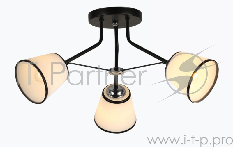 Светильник Hiper E27х3х60Вт черный/Хром H009-3