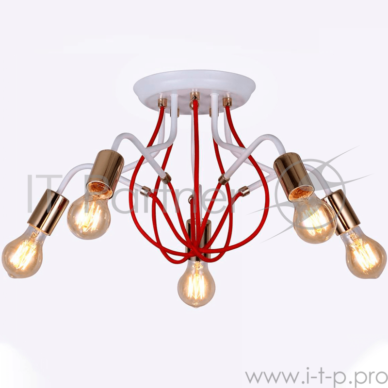 Светильник Hiper E27х5х60Вт Белый с золотом H001-5