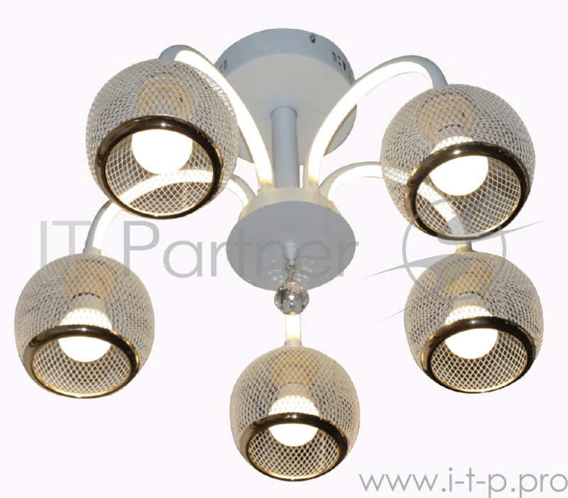 Светильник Hiper LED + 5хЕ27х60Вт Белый H017-5