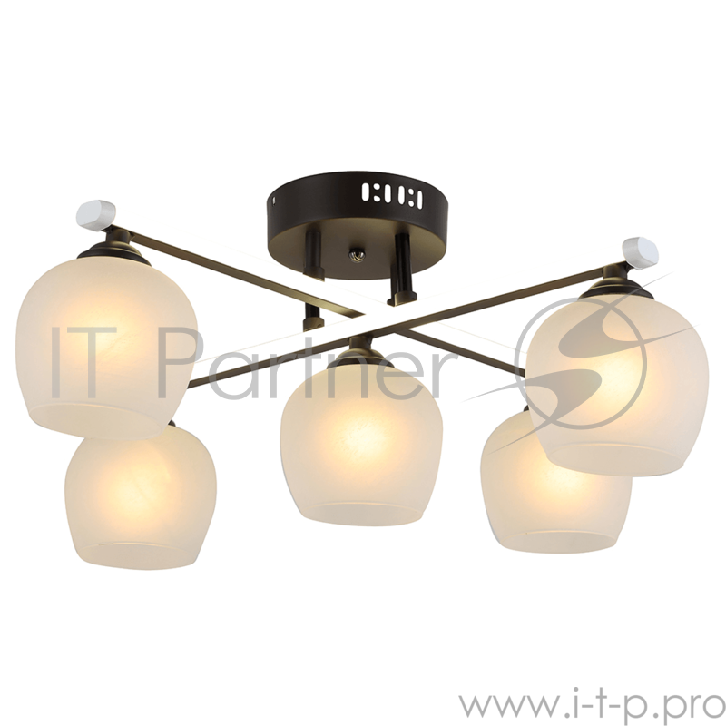Светильник Hiper LED + 5хЕ27х60Вт Венге H019-5