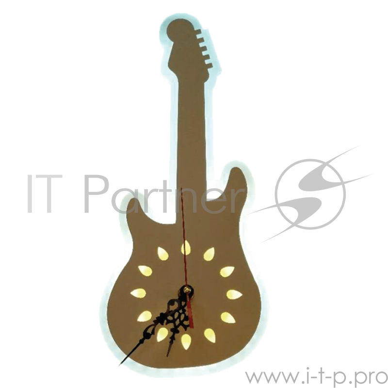 Светильник Hiper настенный с часами Гитара LED 19Вт с переключением цветовой температуры бежевый H063-1