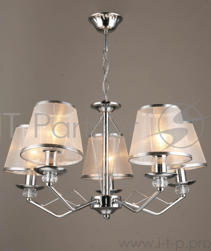 Светильник Hiper 5хЕ27х60Вт Хром H027-5