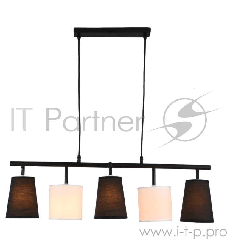 Светильник Hiper 5хЕ27х60Вт Чёрный/Белый H039-5