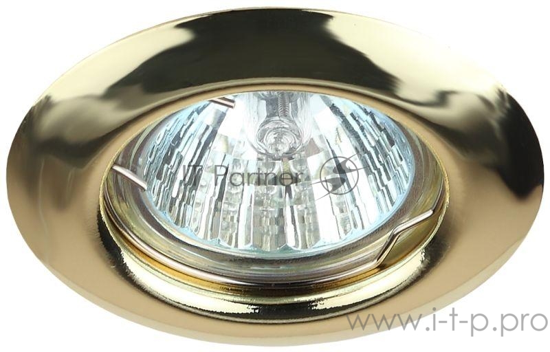 Светильник штампованный Эра C0043802 ST3 GD MR16,12V/220V, 50W золото