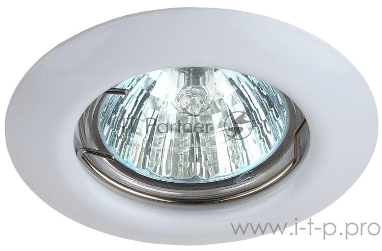 Светильник ST3 WH штампован. MR16 12В 50Вт бел. ЭРА C0043801