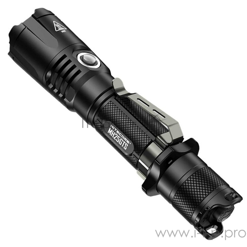 Фонарь ручной Nitecore MT25GTS черный лам.:светодиод. 18650x2 (18268)