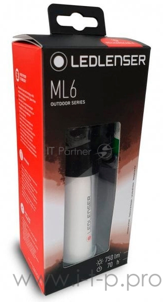 Фонарь походный Led Lenser ML6 белый/черный лам.:светодиод. 18650 (500929)