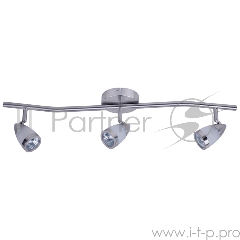 Светильник Hiper Светильник встраиваемый Сатин/Никель H077-3 Поворотный, мощность ламп до 50Вт Размер 18х13х55