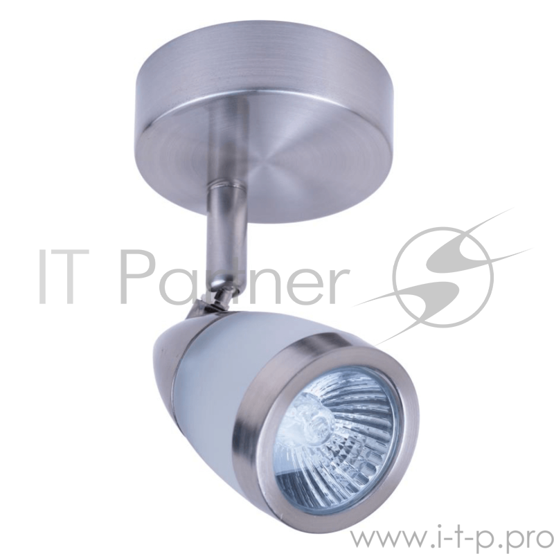 Светильник Hiper Светильник встраиваемый Сатин/Никель H076-1 Поворотный, мощность ламп до 50Вт Размер 13х27