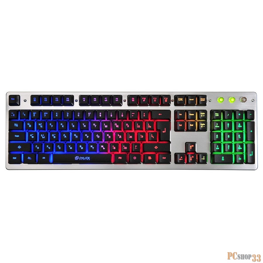 Клавиатура Oklick 770G IRON FORCE Игровая компьютерная клавиатура 405625