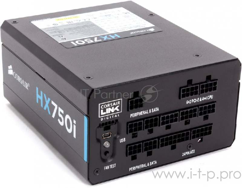 Блок питания Corsair HX750i 750W, Full Modular Power Supply (CP-9020072-EU)