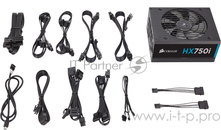 Блок питания Corsair HX750i 750W, Full Modular Power Supply (CP-9020072-EU)