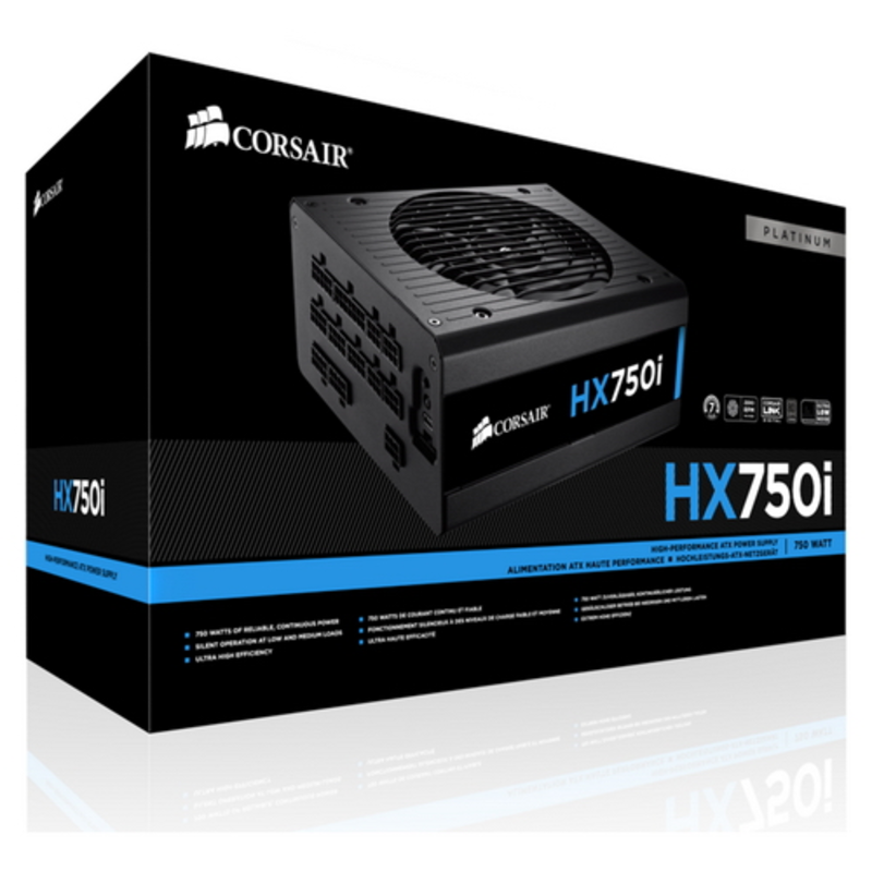 Блок питания Corsair HX750i 750W, Full Modular Power Supply (CP-9020072-EU)