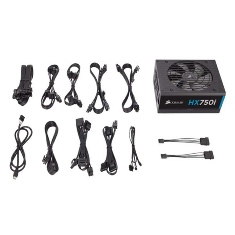 Блок питания Corsair HX750i 750W, Full Modular Power Supply (CP-9020072-EU)