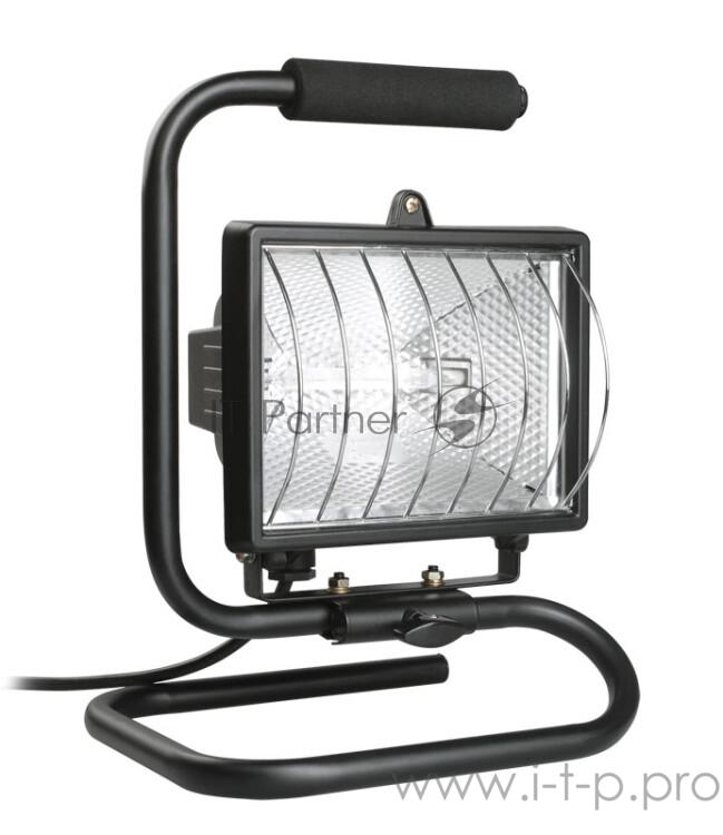 Прожектор ИО 500П 500Вт IP54 черный, переноска | LPI03-1-0500-K02 | IEK