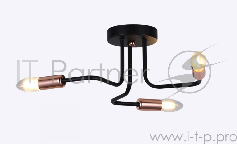 Светильник Hiper Люстра HIPER H124-3 3E1440Вт BLACK/GOLD