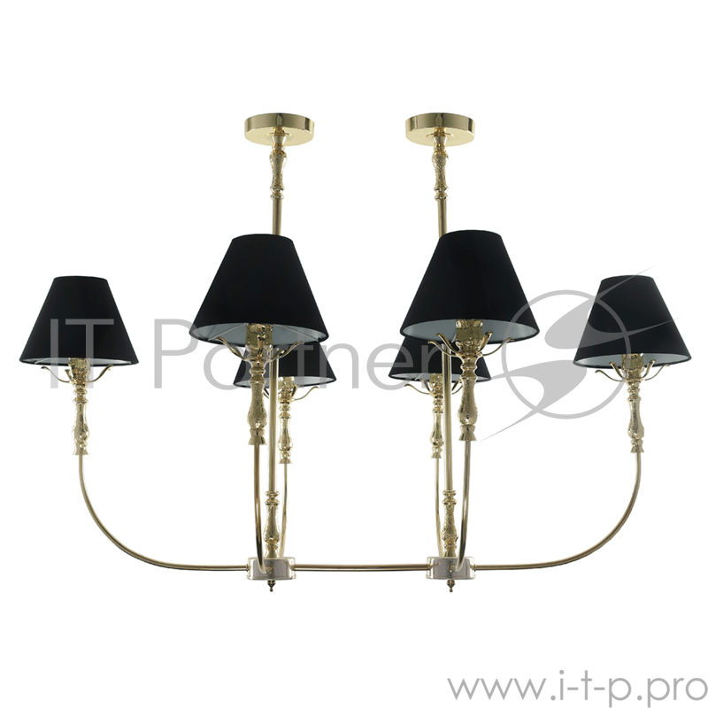 Светильник Hiper Люстра HIPER H145-6 6E1440Вт BLACK/GOLD