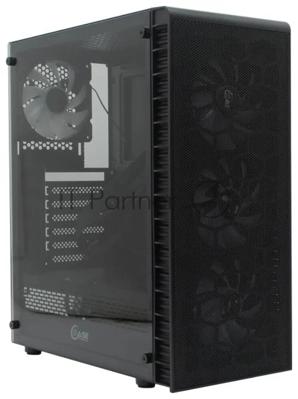 Корпус Powercase Mistral Z4С Mesh LED, Tempered Glass, 4x 120mm 5-color fan, чёрный, ATX (CMIZ4C-L4)