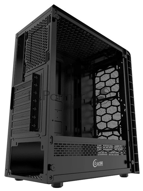 Корпус Powercase Mistral Z4С Mesh LED, Tempered Glass, 4x 120mm 5-color fan, чёрный, ATX (CMIZ4C-L4)
