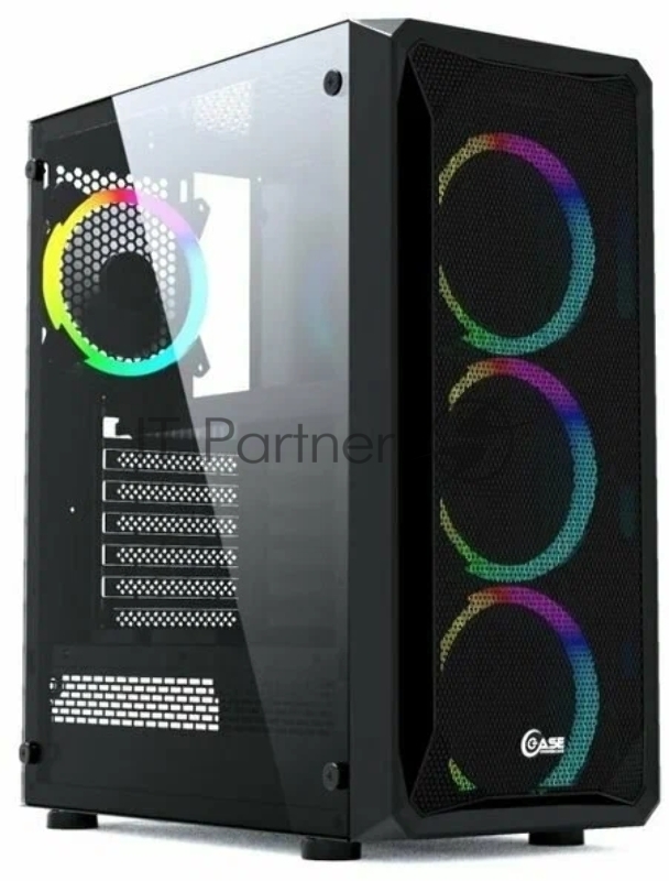 Корпус Powercase Mistral Z4С Mesh LED, Tempered Glass, 4x 120mm 5-color fan, чёрный, ATX (CMIZ4C-L4)