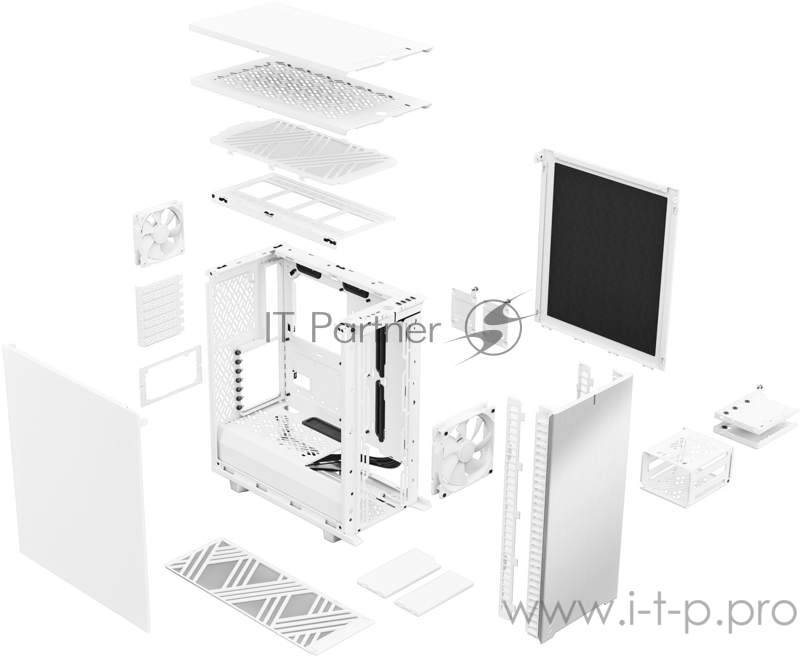 Корпус Fractal Design DEFINE 7 COMPACT WHITE / ATX / 1x140mm & 1x120mm fans inc. / FD-C-DEF7C-05