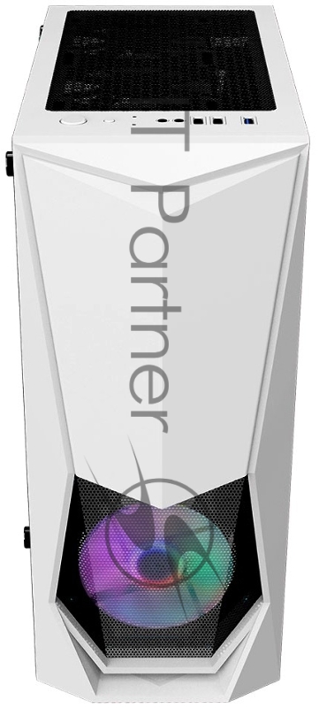 Корпус 1STPLAYER DK-3 WHITE / ATX, tempered glass / 3x 120mm LED fans inc. / DK-3-WH-3G6