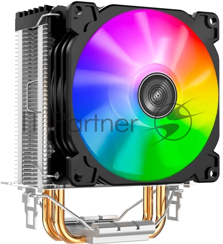 Кулер JONSBO CR-1200 LGA1366/115X/775/AM4/AM3/3+/AM TDP 95W, 92mm Dynamic Multi-Color LED Fan, 2 тепловые трубки, 3-pin) Retail