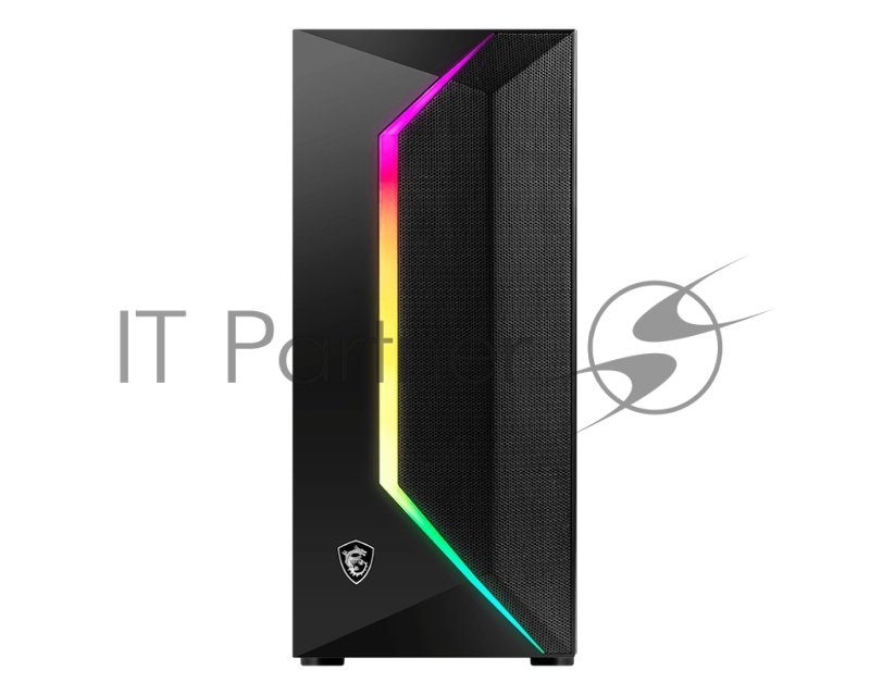 Корпус MSI MAG VAMPIRIC 100R / mid-tower, ATX, tempered glass / 1x120mm ARGB & 1x120mm system fans inc. / MAG VAMPIRIC 100R