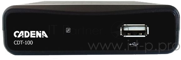 Ресивер DVB-T2 Cadena CDT-100 (TC) черный