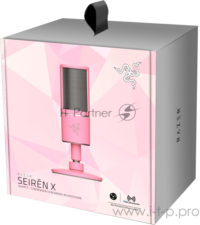 Микрофон Razer Seiren X Quartz Razer Seiren X Quartz - Desktop Cardioid Condenser Microphone - FRML Packaging