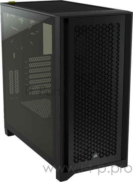 4000D Airflow Tempered Glass Mid-Tower, Black CC-9011200-WW