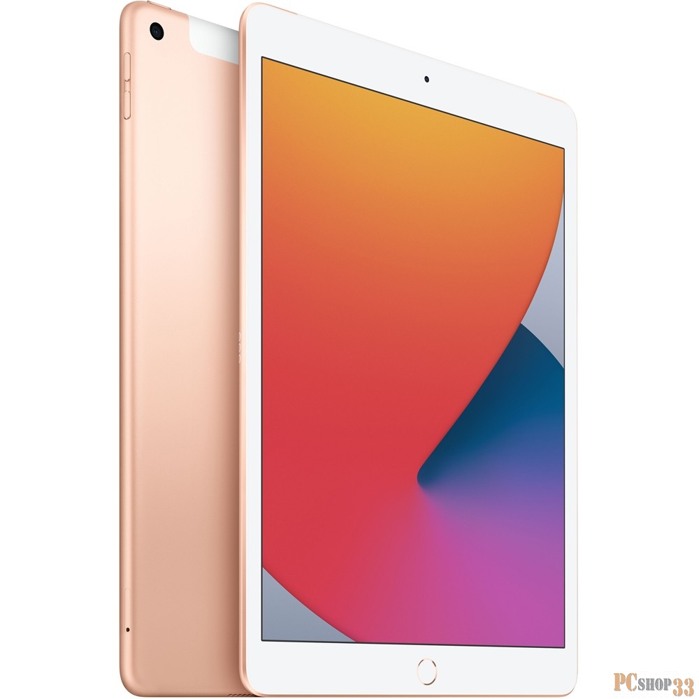 Планшет 10.2 Apple iPad Wi-Fi + Cellular 128GB Gold 2020 (MYMN2RU/A)