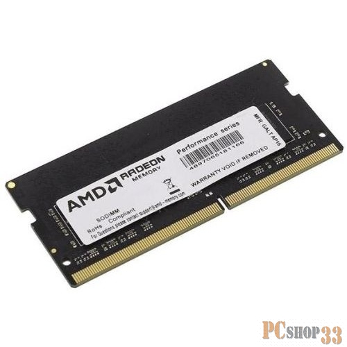 Память DDR4 8Gb 2666MHz AMD R748G2606S2S-UO OEM PC4-21300 CL16 SO-DIMM 260-pin 1.2В