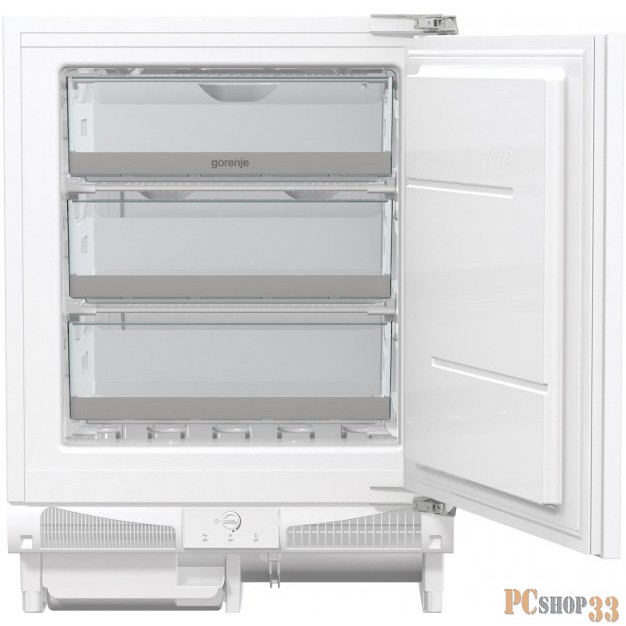 Встраиваемая морозильная камера GORENJE FIU 6092AW/ 82x59.6x54.5, 86 л, однокамерный морозильник-шкаф, 3 ящика,монтаж под столешницу